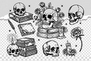 Skull Reader Illustration Bundle, an Illustration by Tekuni (Thumbnail 6 of 13)