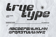 Flux Y2K Futuristic Display Typeface, a Sans Serif Font by Inviline.co (Thumbnail 2 of 9)