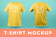 T-Shirt Mockup Template Front & Back, a Shirt Mockup by w/studio (Thumbnail 1 of 6)