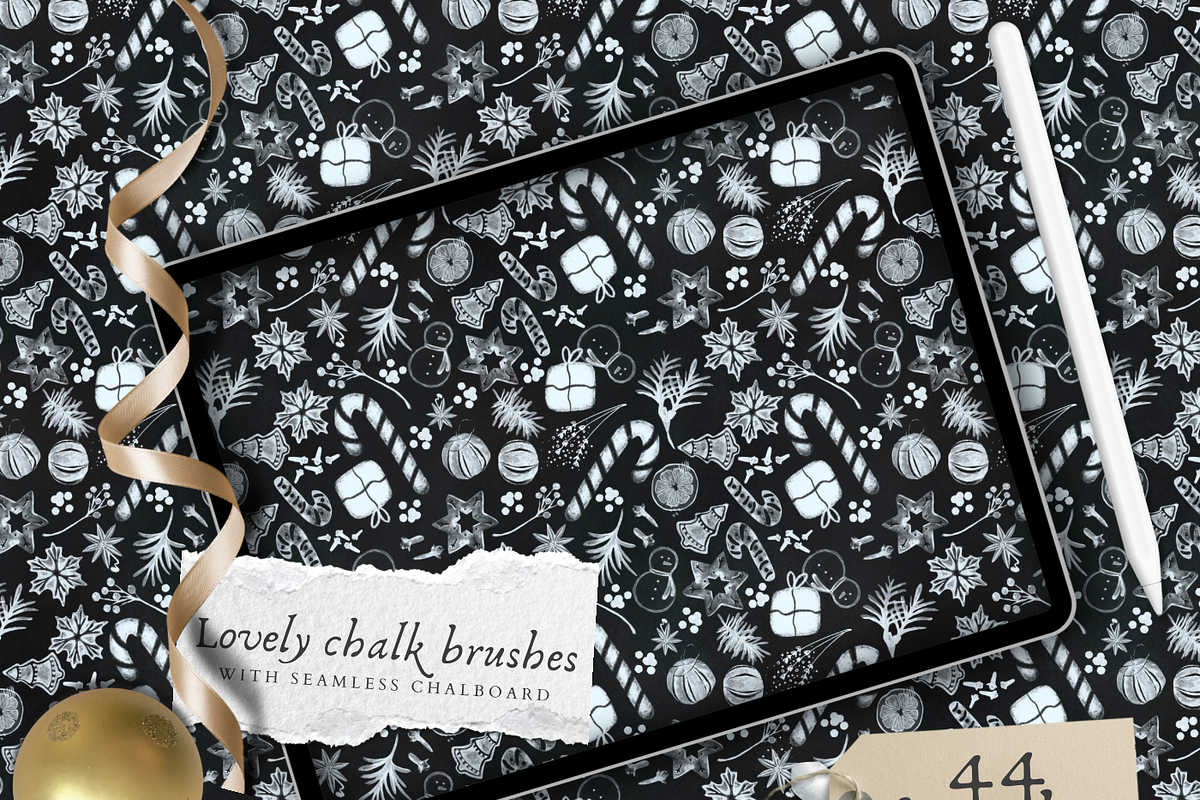 Chalk Brushset for Procreate, a Brush Add-On by Debby Blooms (Photo 2 of 6)