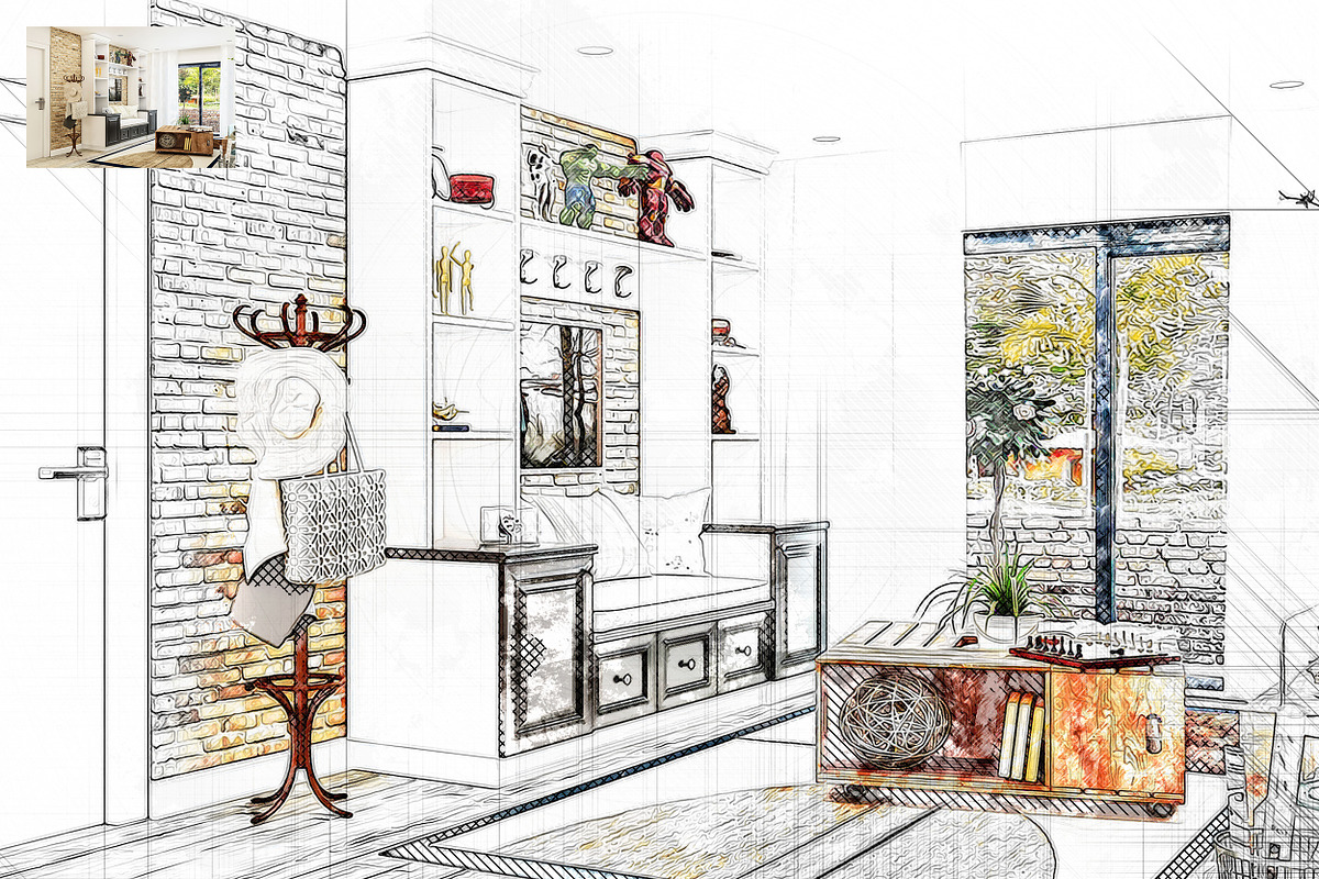Architexign - Modern Sketch Art, an Action Add-On by A R T M A R T (Photo 3 of 10)