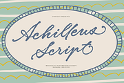 Achilleus Whimsical Script, a Script Font by Namara Creative Studio (Thumbnail 1 of 11)