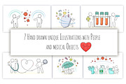 Medicine set with People, a Healthcare Illustration by Sapunkele (Thumbnail 4 of 4)
