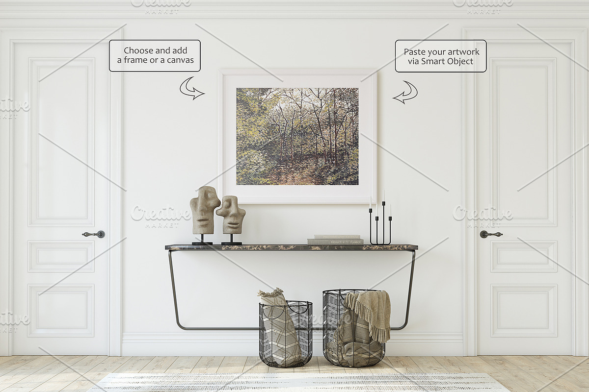 NEW-YORK APARTMENT Wall&Frame Mockup, a Print Template by MyHomeMockups (Photo 4 of 11)