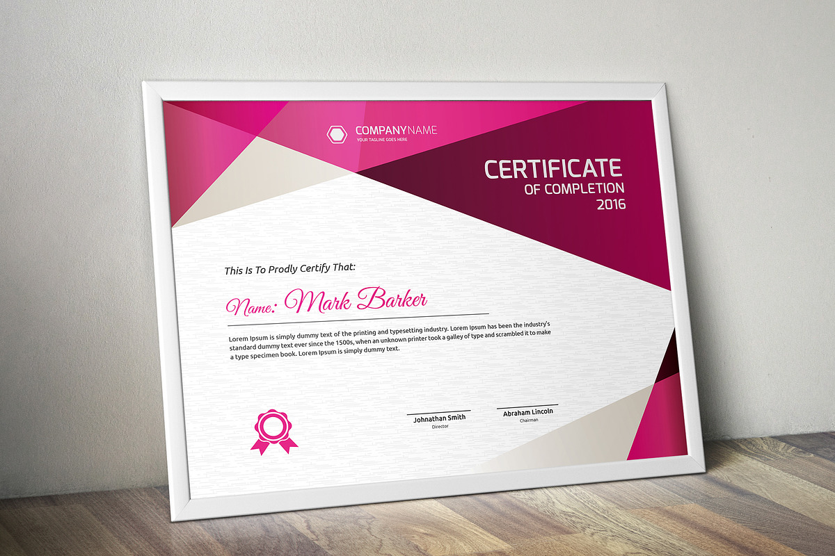 Certificate Word | PSD | AI, a Stationery Template by Curve Design (Photo 2 of 4)