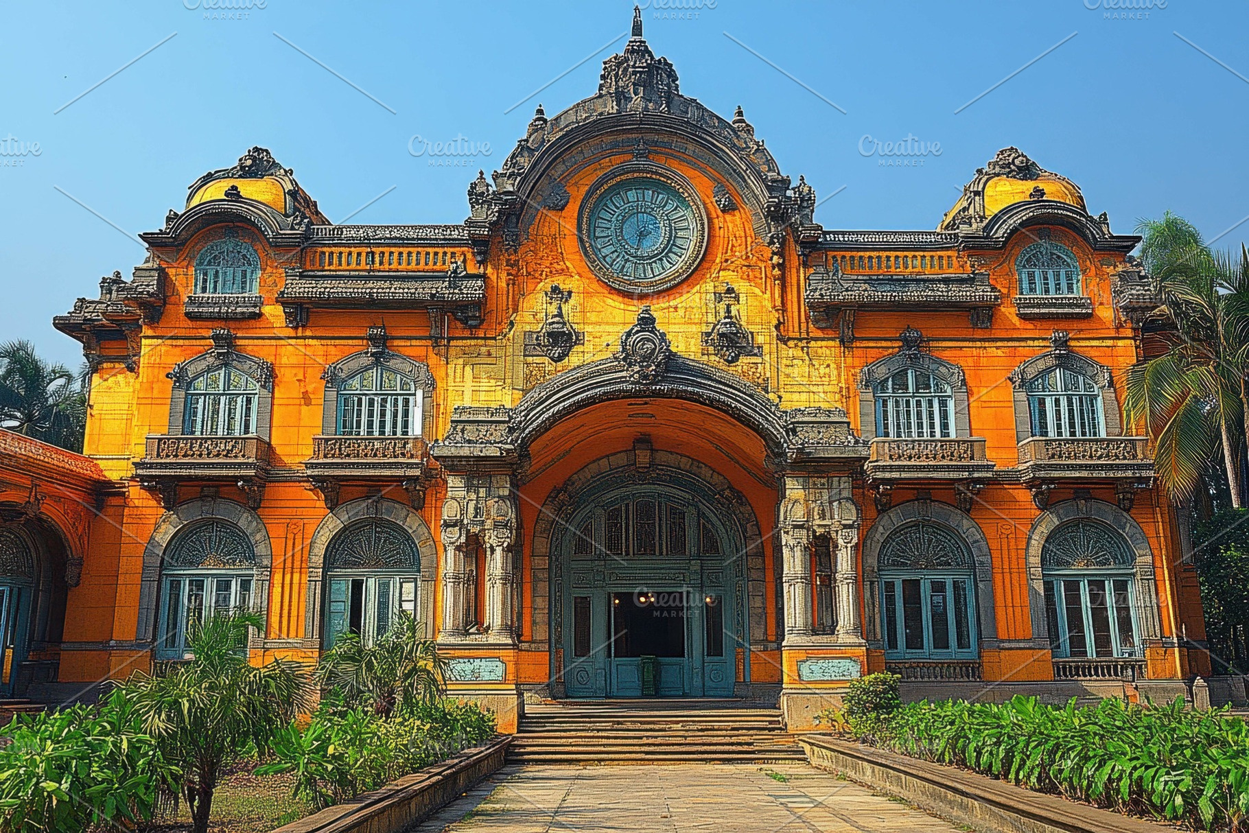 Historic architecture showcases vibr, a Photo by Tanuart