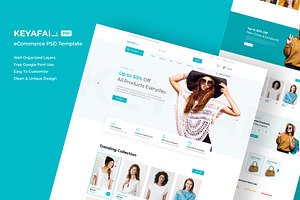 eCommerce Photoshop PSD template