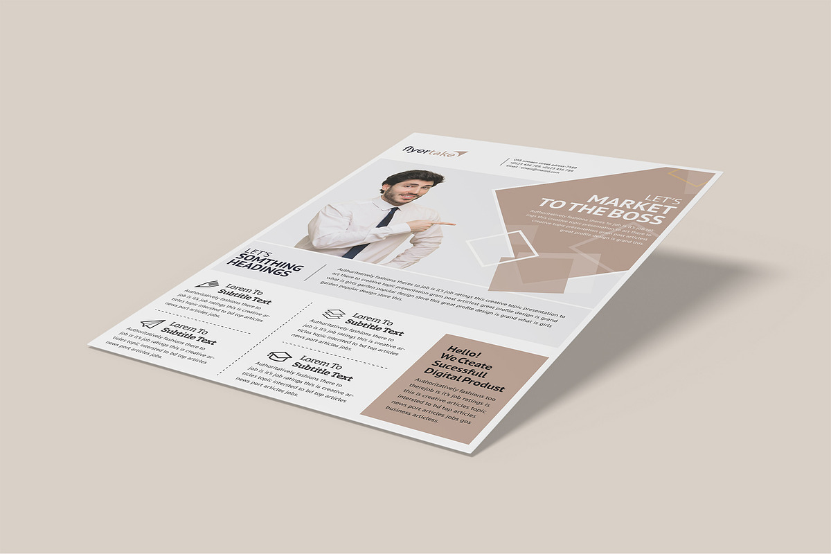 A4 Flyer Poster Mockup Bundles, a Flyer Template by Graphic Aesthetic (Photo 6 of 22)