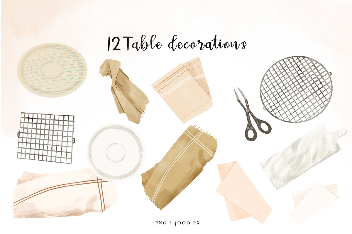 Baking Handpainted Collection, an Illustration by Cocoa studio by Eliza M (Photo 4 of 11)