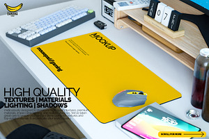 Gaming Mousepad Mockup From Lumen