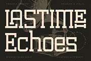 Lastime Echoes Display Slab Serif, a Serif Font by Letterena Studios (Thumbnail 1 of 15)