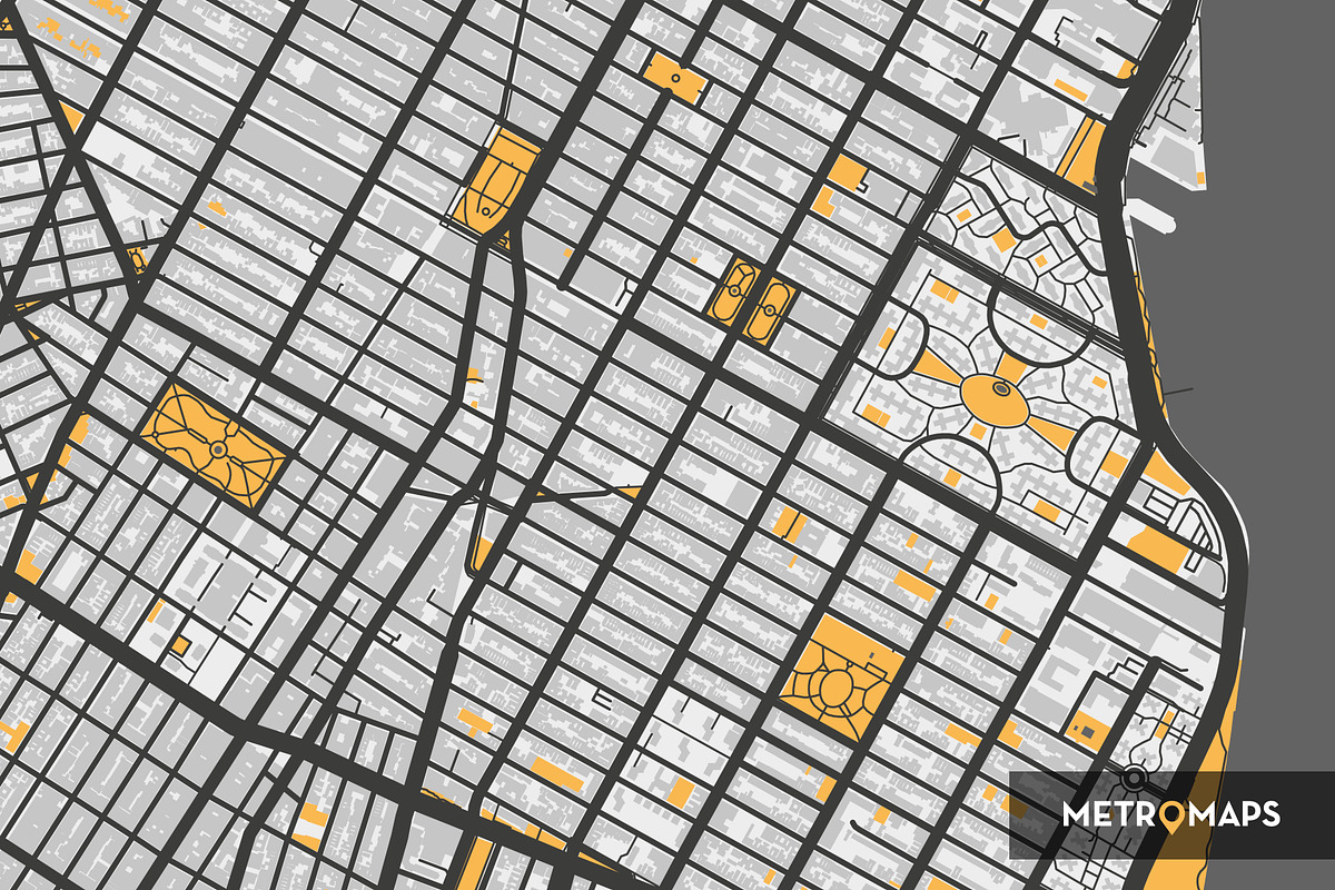 New York Map – Regular / Yellow, an Illustration by MetroMaps (Photo 2 of 3)