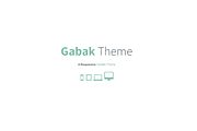 Gabak - Responsive Tumblr Theme, a Websites & App Template by mselmany (Thumbnail 1 of 5)