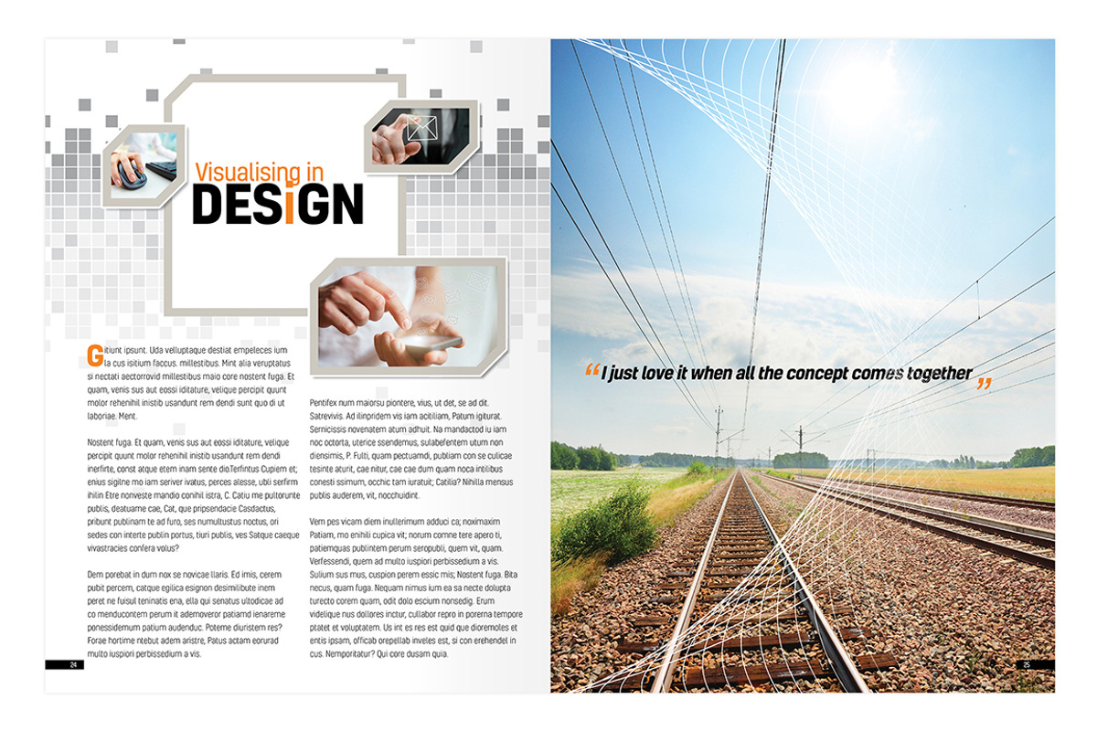 Magazine Template InDesign 01, a Magazine Template by Love Graphic Design (Photo 21 of 28)