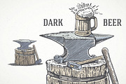 Blacksmith's anvil and beer mug, a Food Illustration by Countryside life (Thumbnail 4 of 6)