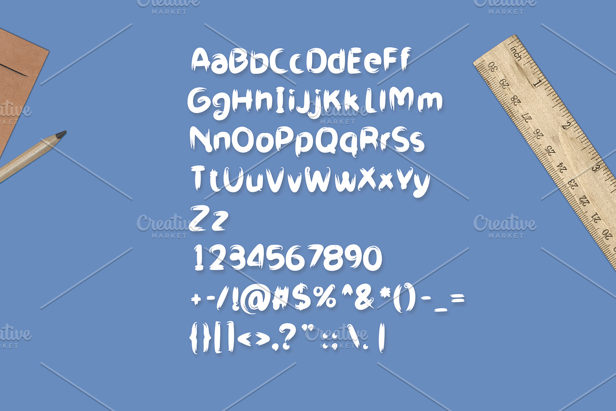Kid Farm Brush-Font preview 2