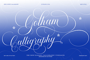 Gotham Calligraphy, a Script Font by IM Studio