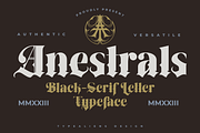 Anestrals, a Blackletter Font by ilhamtaro (Thumbnail 1 of 10)