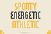Venzira - Sports Font, a Font by Flawless And Co (Thumbnail 2 of 11)