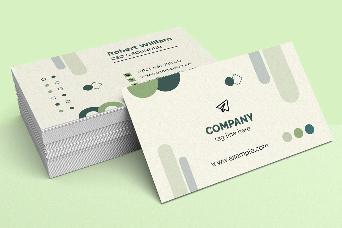 Modern Business Card Design Template, a Business Card Template by MightyDesign (Photo 2 of 6)