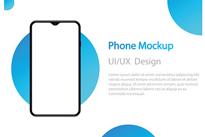 Realistic smartphone mockup, a Technology Illustration by Vector Creator