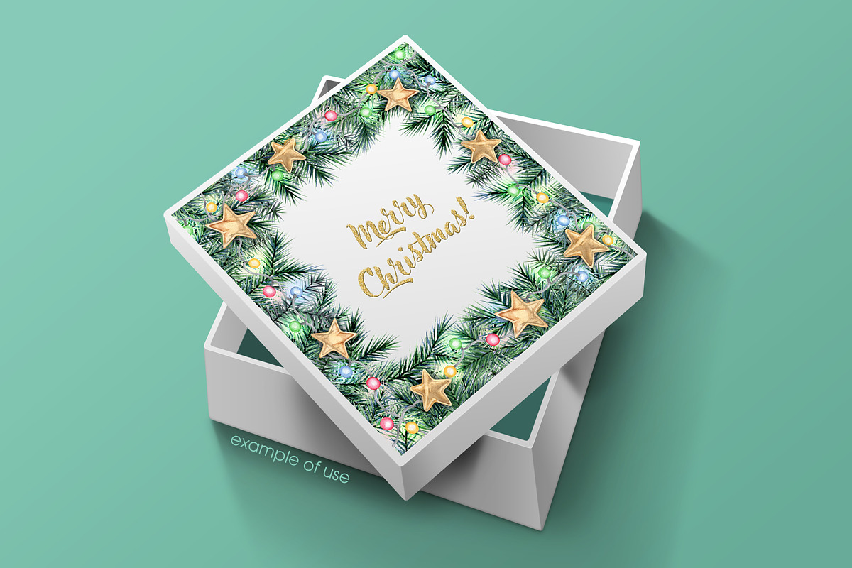 Watercolor Christmas cliparts, a Decorative Illustration by Anastasia Koba (Photo 12 of 12)