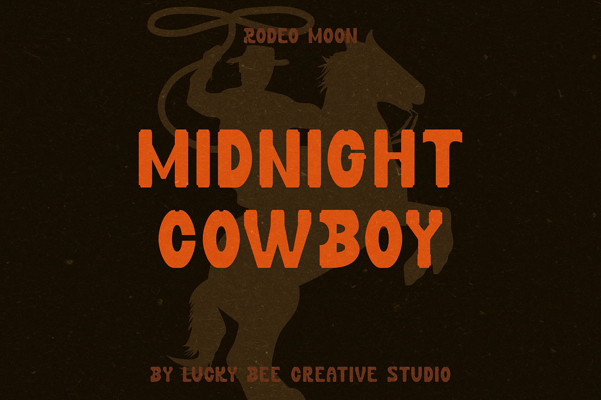 Rodeo Moon A Western Slab Serif Font, a Slab Serif Font by Lucky Bee Creative Studio (Photo 7 of 8)