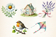 Spring Sublimation Clipart Bundle, a Seasonal Illustration by DreamArtGraphic (Thumbnail 4 of 5)