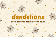 Dandelions Cute Handwritten Font, a Handwritten Font by The Creative Bix (Thumbnail 1 of 11)