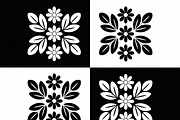 Black and white flower isolated icon, an Illustration by Amazin_art (Thumbnail 5 of 13)