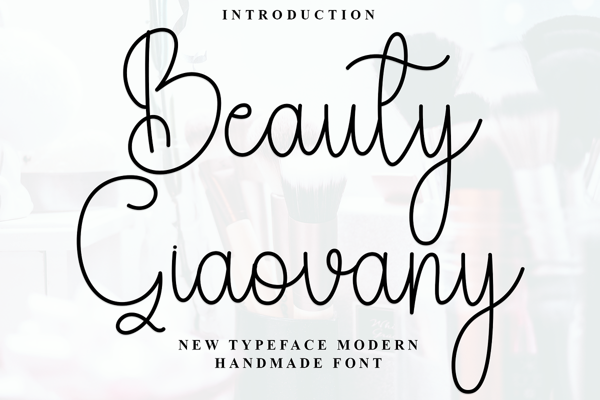 Beauty Giaovany, a Handwritten Font by InermediaSTUDIO (Photo 1 of 8)