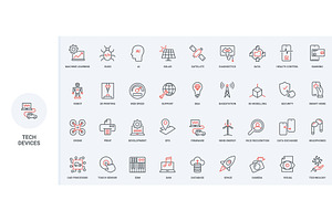 Digital devices smart home icons, a Technology Illustration by Lemberg Vector