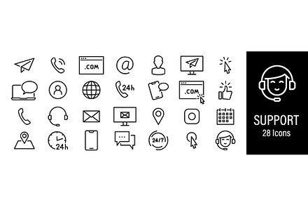 Support Web Icons, an Icon by MarkoBabii