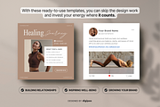 Wellness Static Ad Templates Canva, a Social Media Template by DigiPax (Thumbnail 5 of 11)