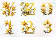 Golden Columbine Spring Alphabet Png, an Illustration by RobertsArt (Thumbnail 7 of 7)