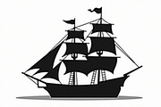 Classic Sailing Ship Vector Bundle, a Graphic by balal (Thumbnail 3 of 11)