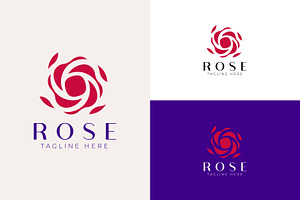 Elegant Modern Rose Logo Florist, a Branding & Logo Template by Signatoro