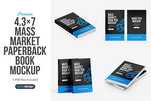 Mass Market Paperback Book Mockup, a Books & Magazine Mockup by SimplDesign