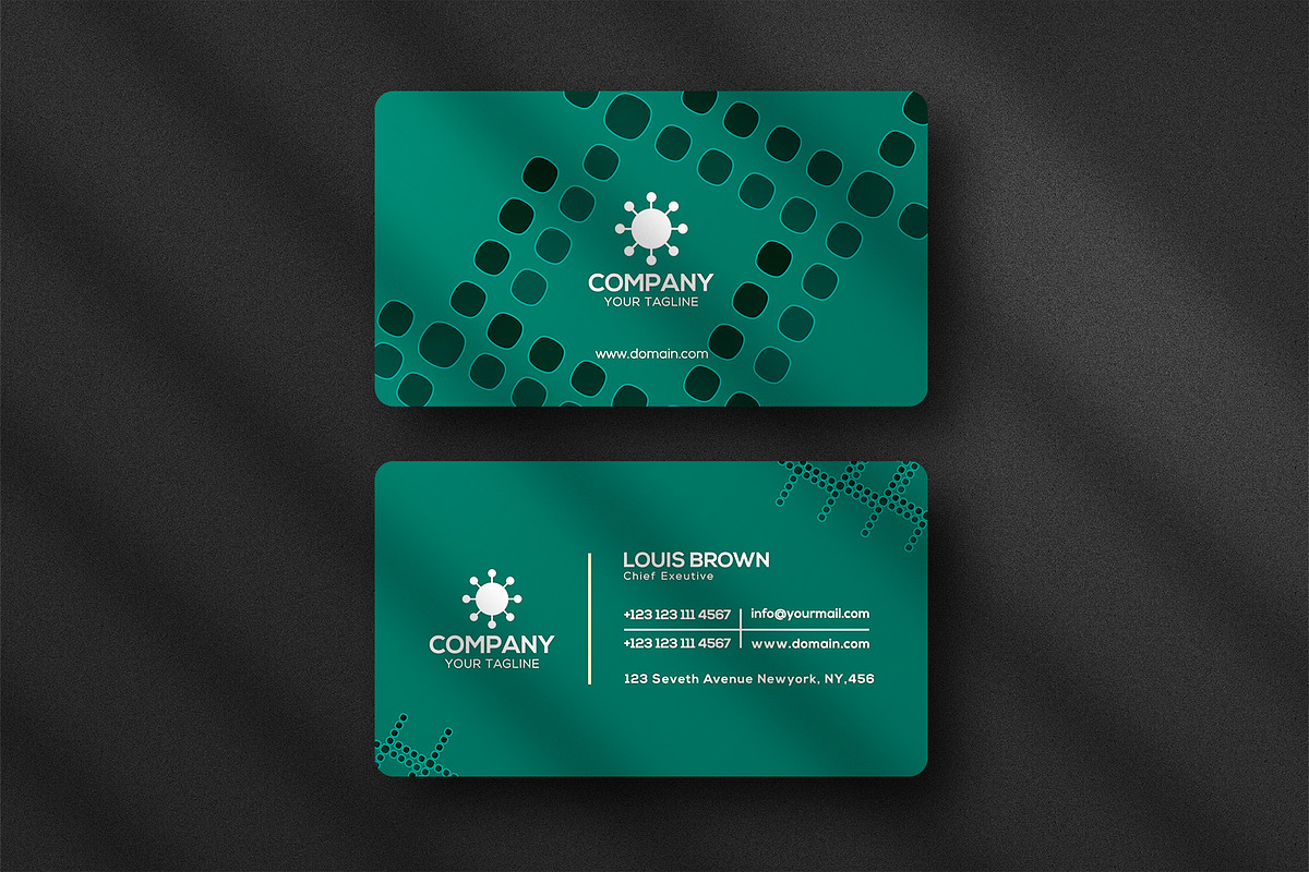 Business card Template & 3 Mock-up, a Business Card Template by Smashing_Studio (Photo 4 of 10)