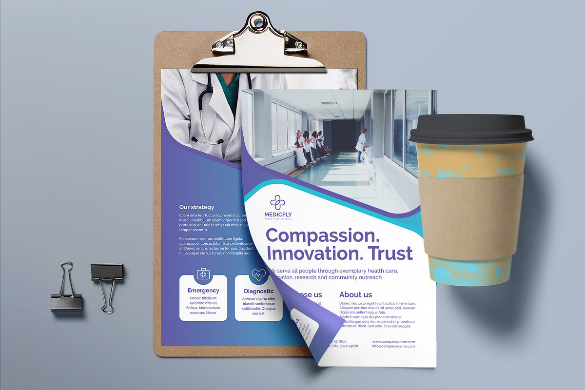 Medical Clinic Print Pack, a Poster Template by TemplatesNow! (Photo 9 of 11)