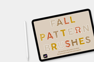 Fall Pattern Brush Pack Procreate