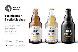 Steinie Beer Bottle Mockup