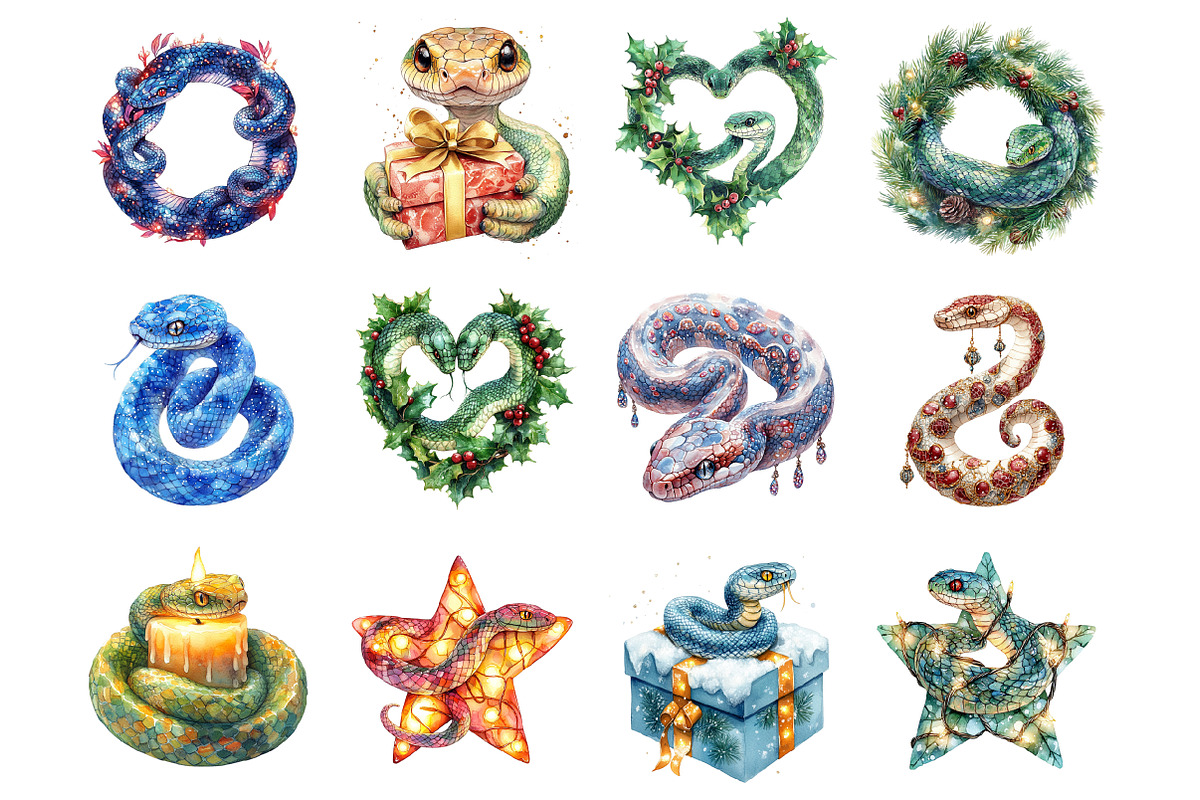 Christmas Snake, an Illustration by Design Market (Photo 2 of 4)