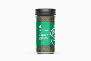 Oregano Jar Mockup