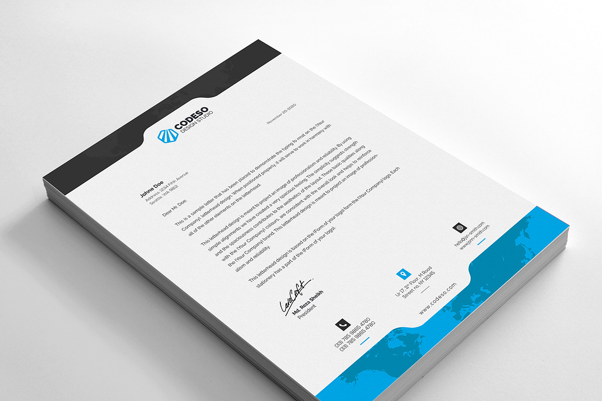 Business Letterhead, a Stationery Template by GenerousArt (Photo 7 of 9)