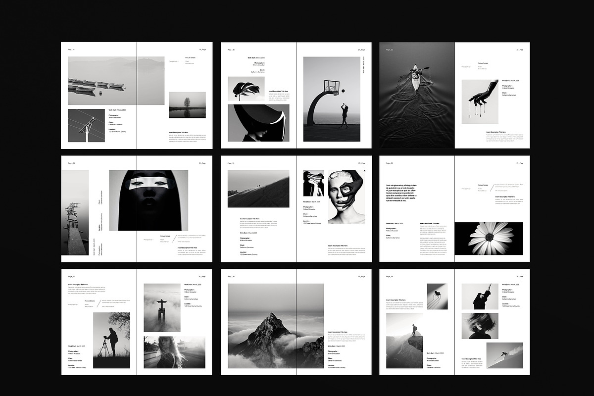 Photography Portfolio Template, a Brochure Template by DesignCrest (Photo 16 of 17)