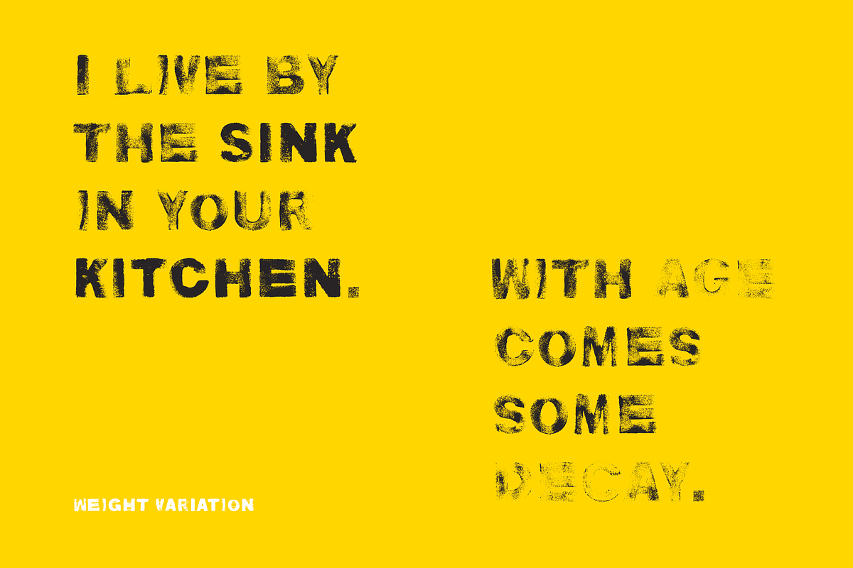 Kitchen Sink Typeface preview 3