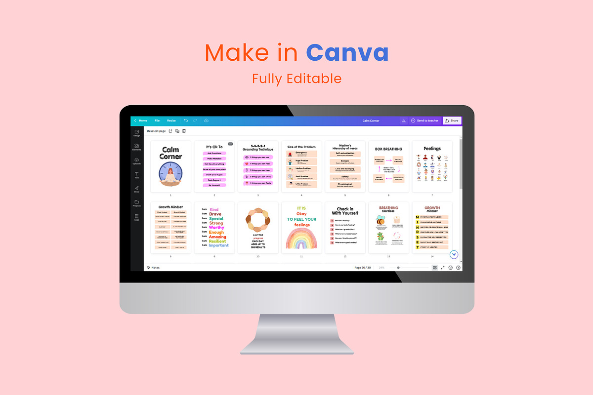 Clam Corner Canva Template