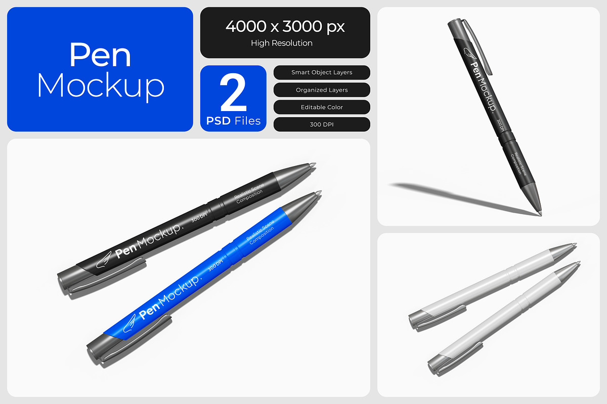 Pen Mockup, a Pens & Pencil Mockup by Bartama Graphic (Photo 1 of 4)