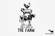 Vintage Farm PNG Clip Art Pack, an Object Graphic by Lazy Cat (Thumbnail 6 of 18)
